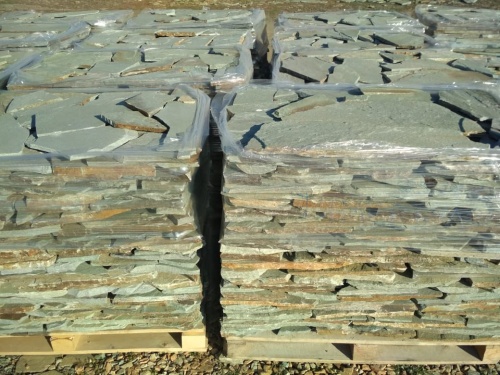 Плитняк златолит зелёный для цоколя, отмостки купить в Ставропольском крае